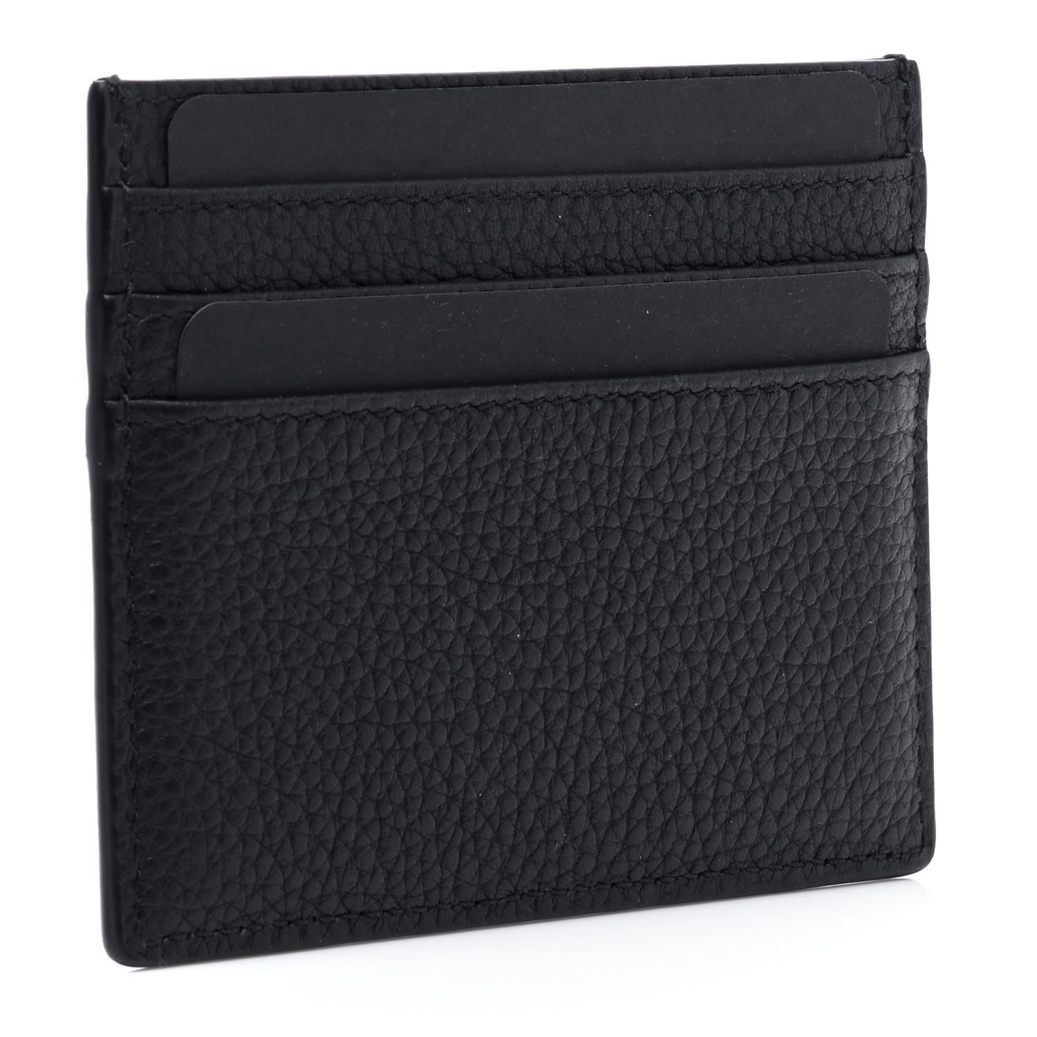 Christian Dior Grained Calfskin Embroidered Floral Lady Dior Card Holder Black 2 of 4