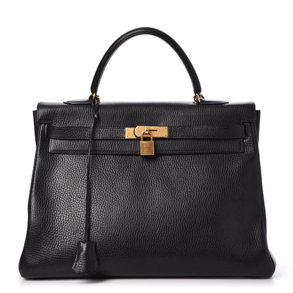 Hermes Ardennes Kelly Retourne 35 Black 1 of 32