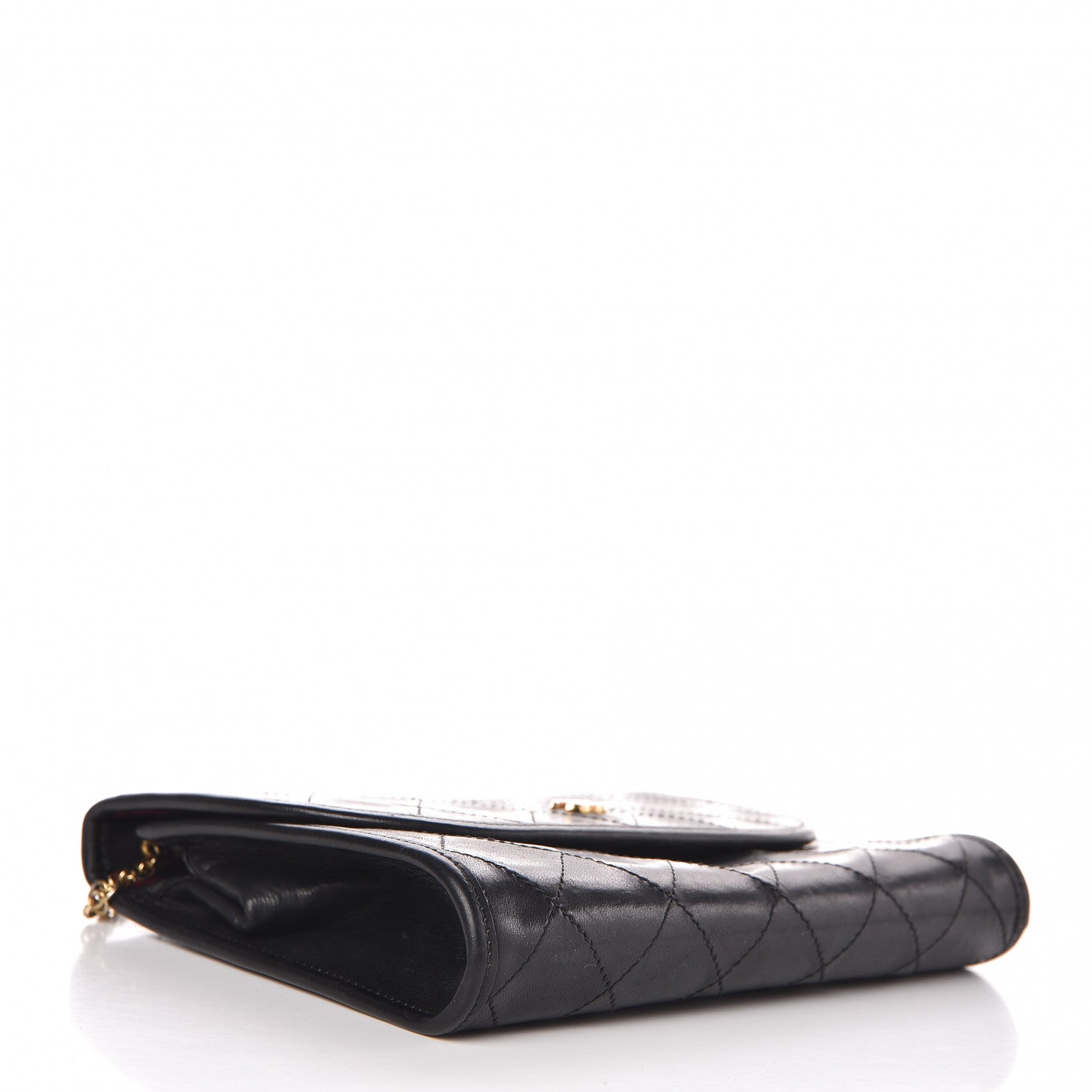Chanel Lambskin Stitched Mini Evening Flap Black 4 of 11