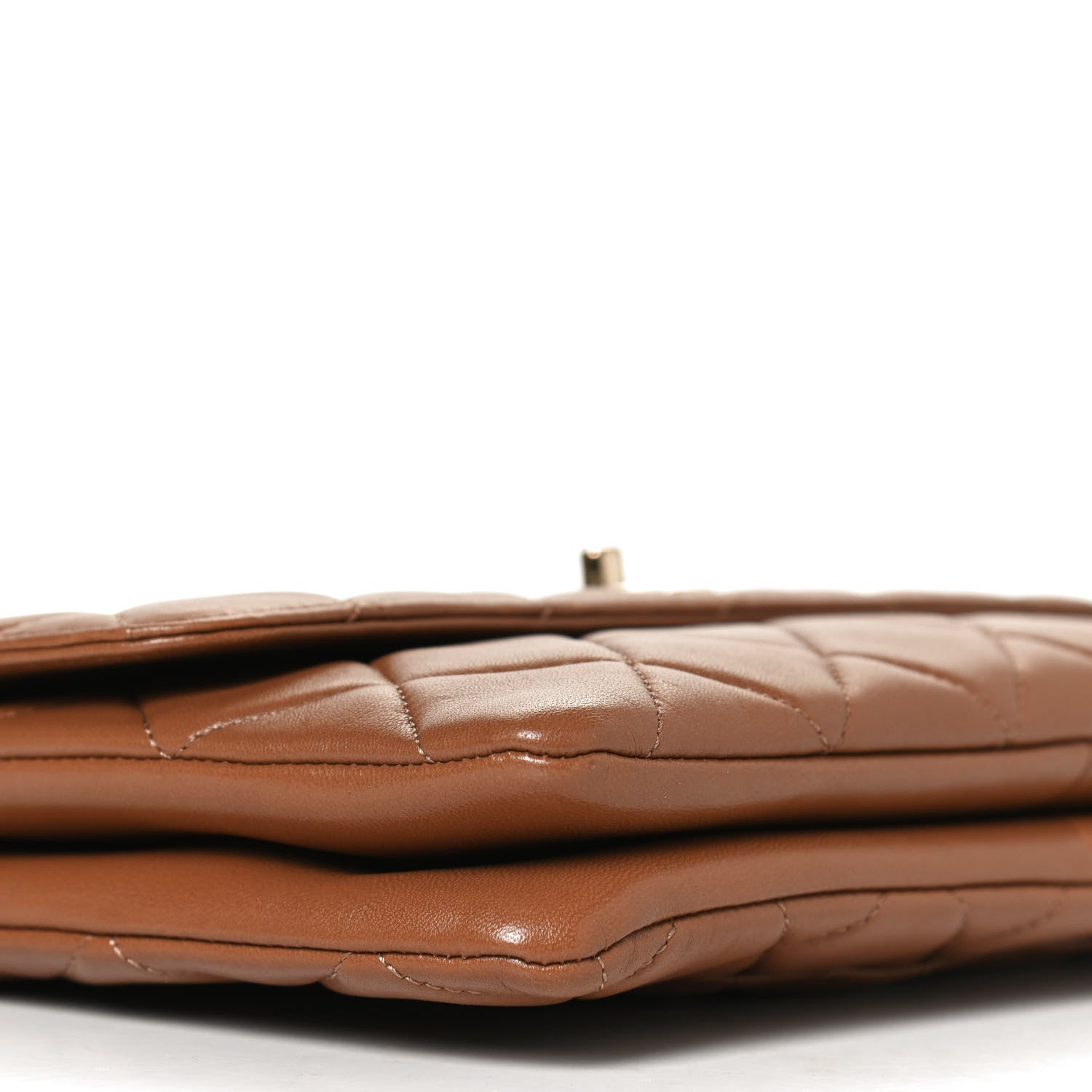 Chanel Lambskin Quilted Medium Trendy CC Flap Light Brown 11 of 12