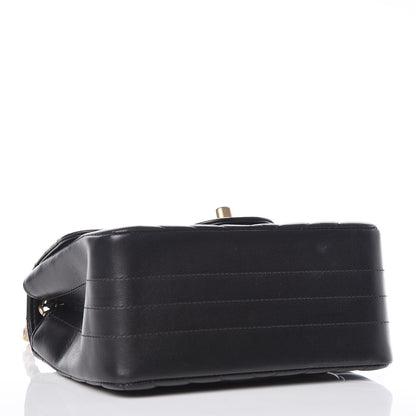Chanel Lambskin Chevron Quilted Mini Square Flap Black 4 of 11