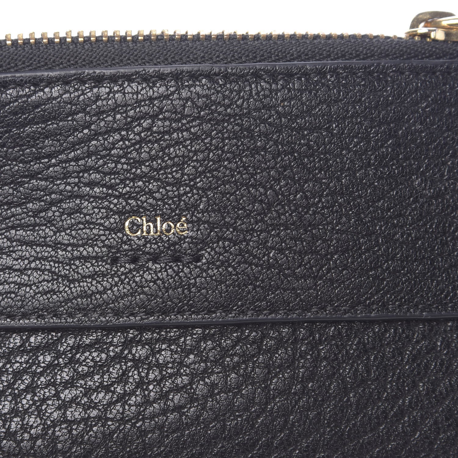 Chloe Grained Calfskin Drew Card Holder Black 8 of 9