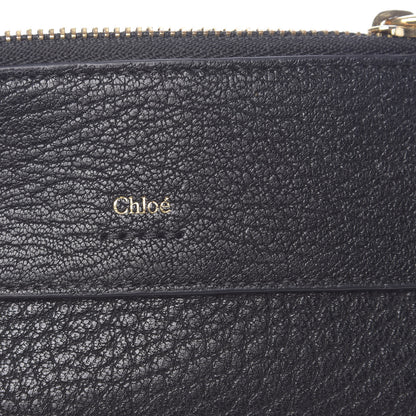Chloe Grained Calfskin Drew Card Holder Black 8 of 9