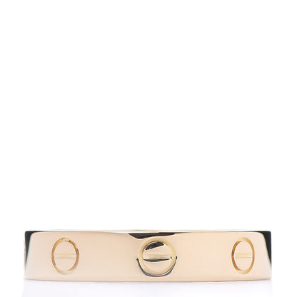 Cartier 18K Yellow Gold Diamond 4mm LOVE Wedding Band Ring 54 6.75 3 of 4