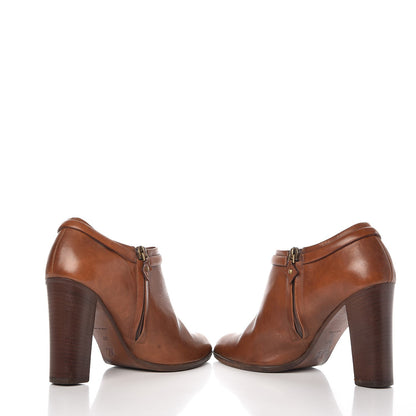 Louis Vuitton Calfskin Zipper Low Boots 37 Brown 5 of 10