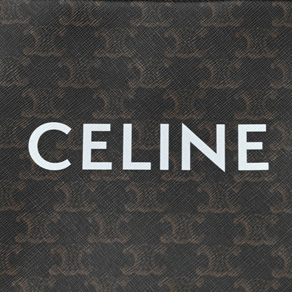Celine Triomphe Canvas Calfskin Mini Vertical Cabas Tan 6 of 8