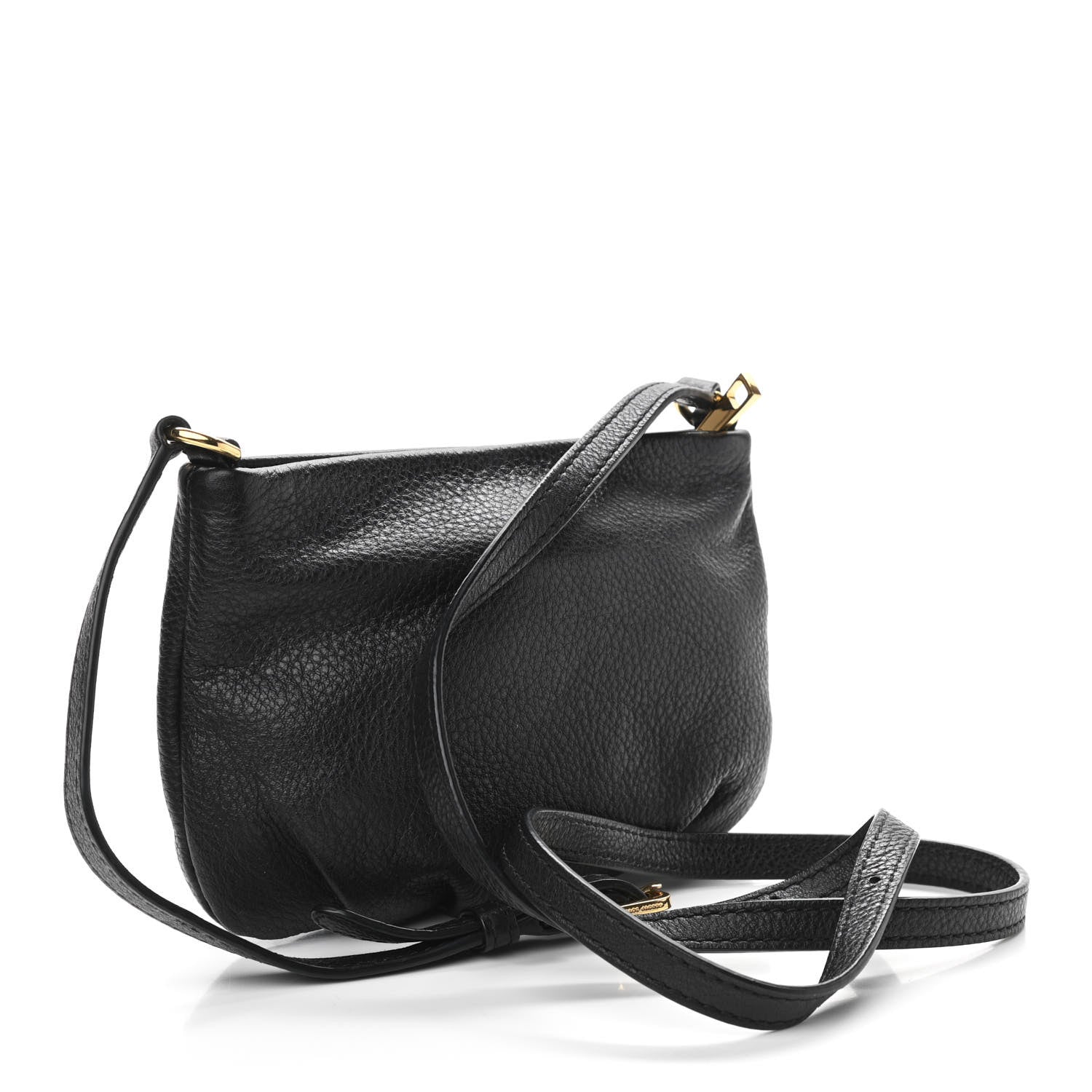 Marc Jacobs Pebbled Calfskin Crossbody Bag Black 3 of 10