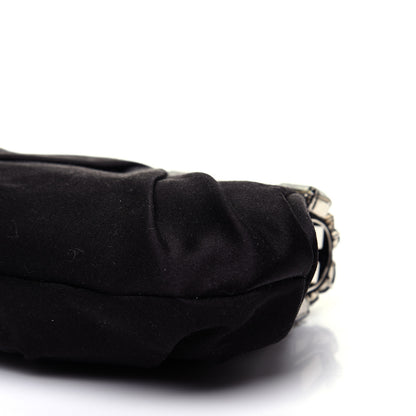 Prada Satin Stones Clutch Black 7 of 12