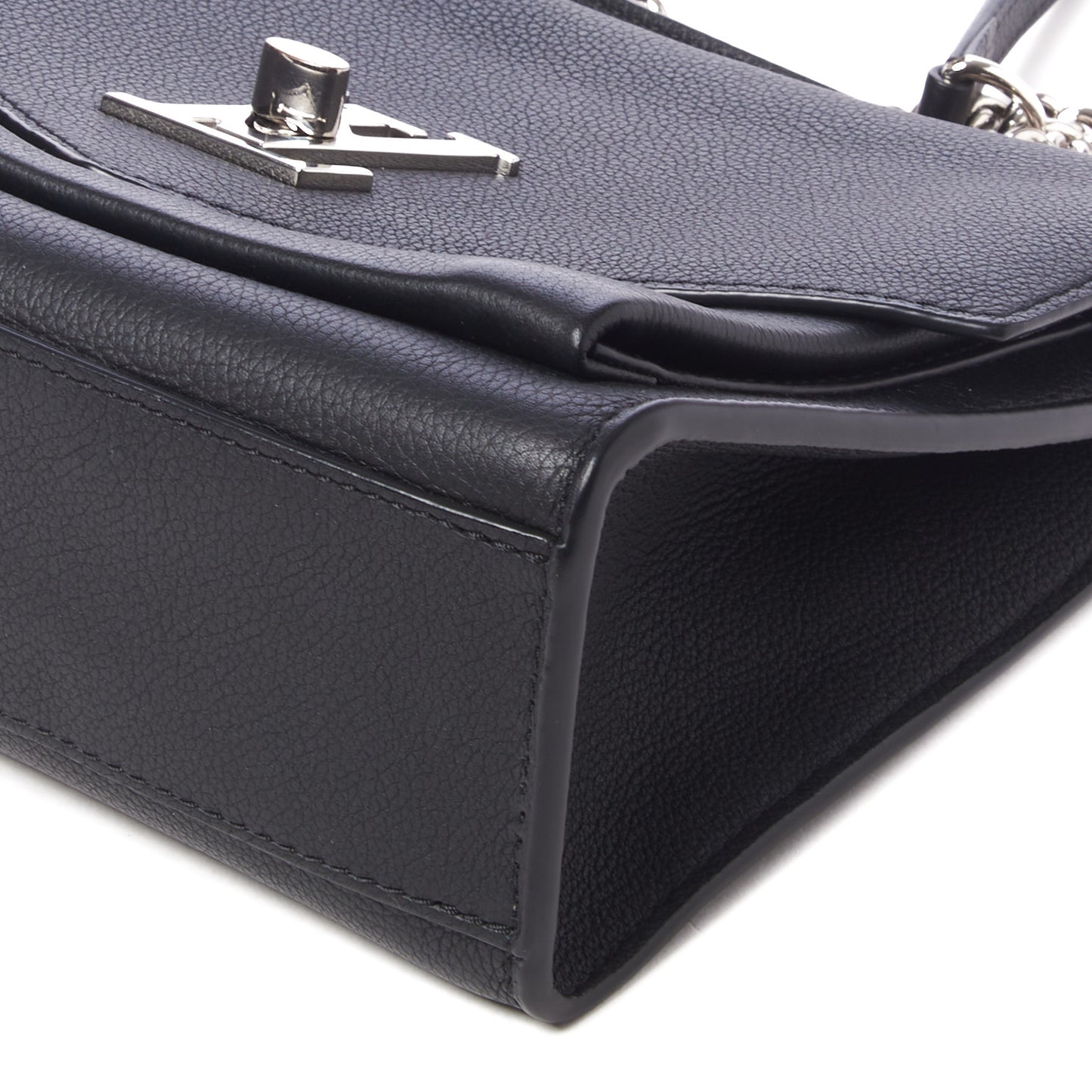 Soft Calfskin My Lockme Chain Bag BB Black