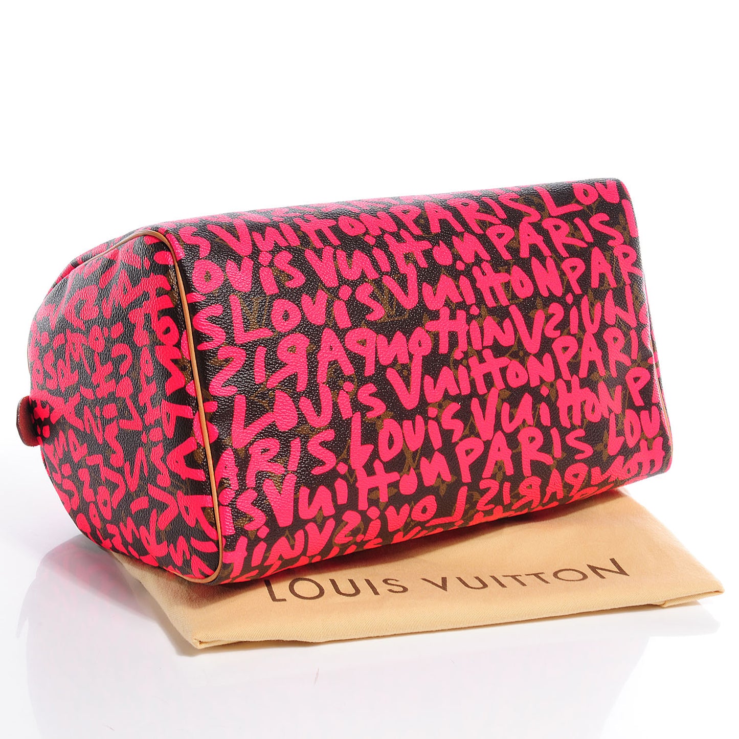 Monogram Graffiti Speedy 30 Fuchsia