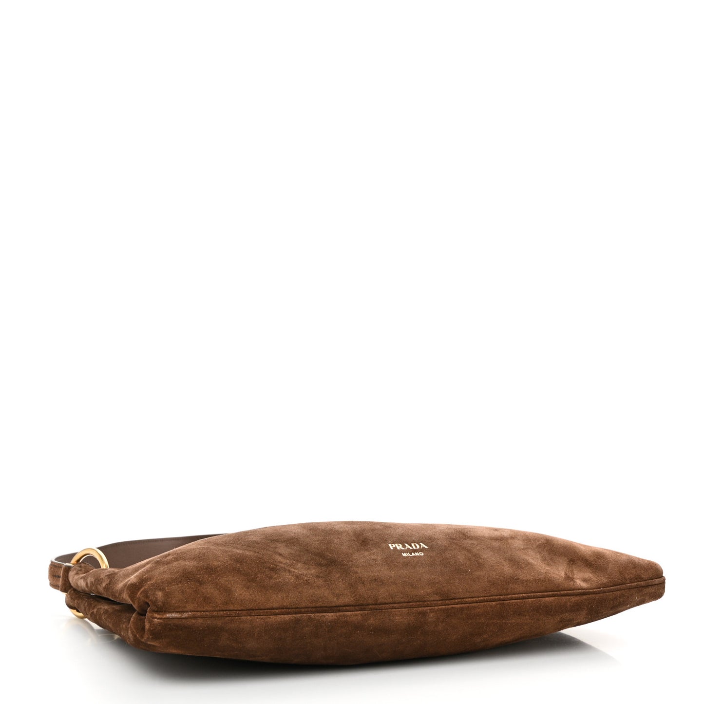 Suede Large Etude Shoulder Bag Cocoa Brown