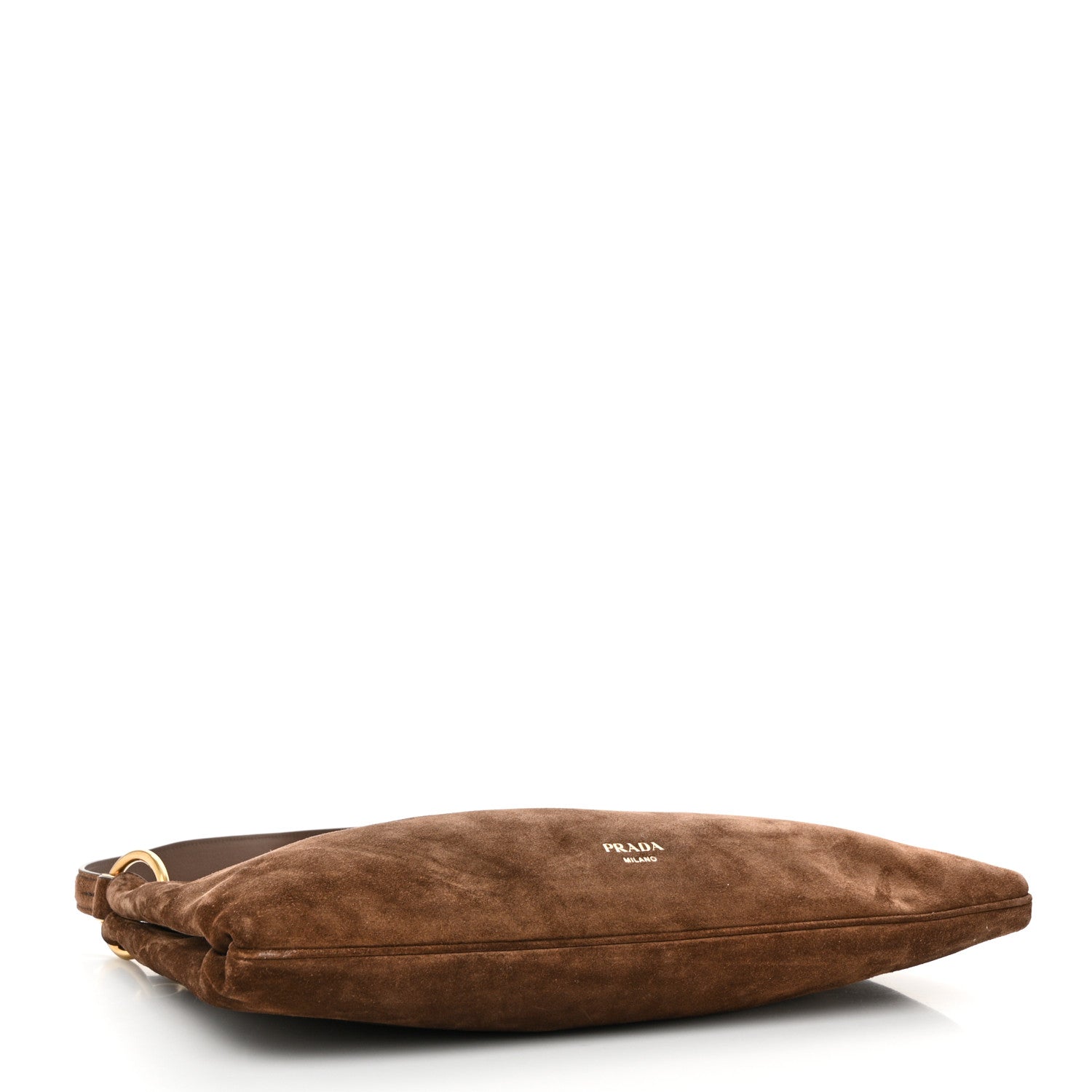 Prada Suede Large Etude Shoulder Bag Cocoa Brown 4 of 9