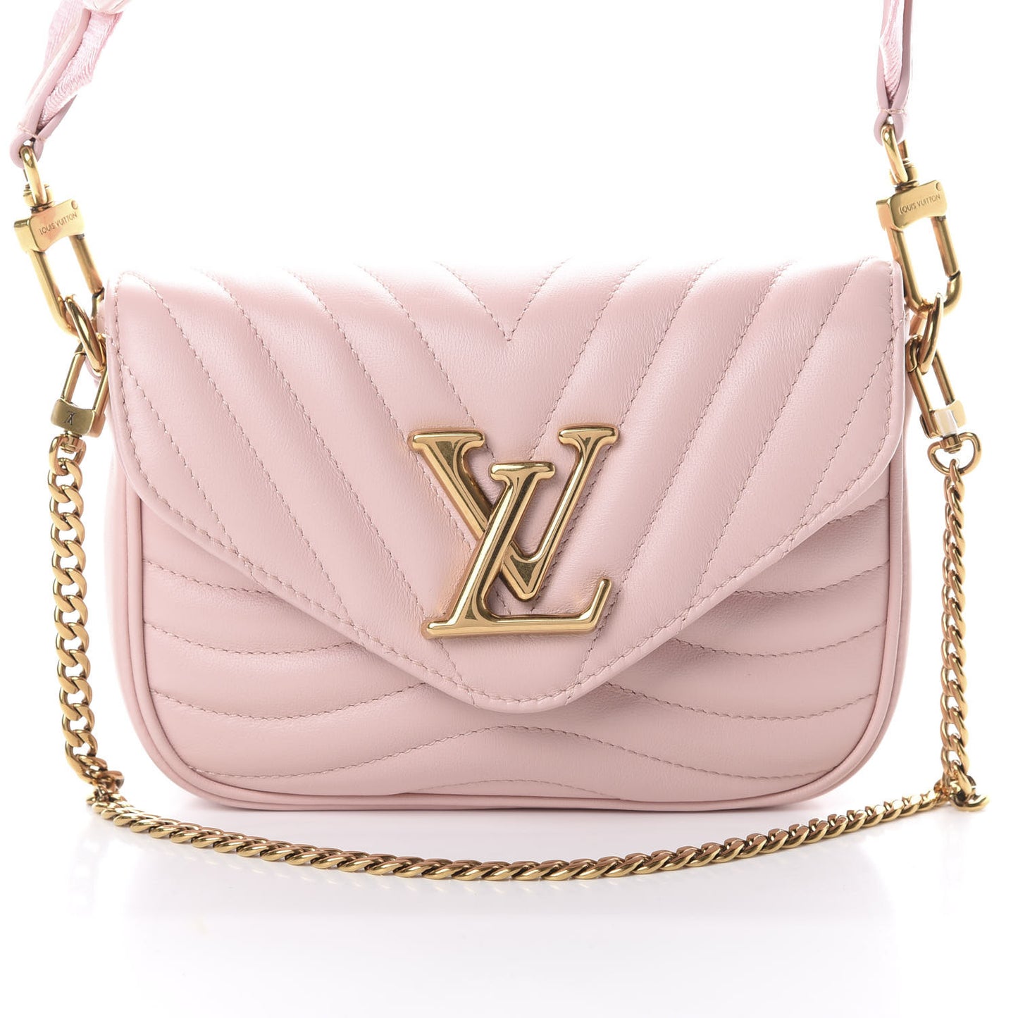 Calfskin New Wave Multi Pochette Rose Ballerine