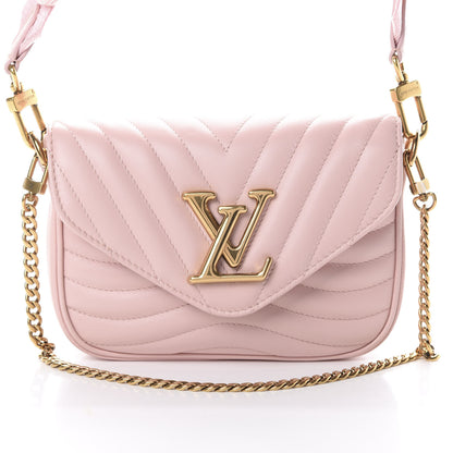 Louis Vuitton Calfskin New Wave Multi Pochette Rose Ballerine 7 of 9