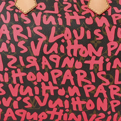 Louis Vuitton Monogram Graffiti Speedy 30 Fuchsia 8 of 11