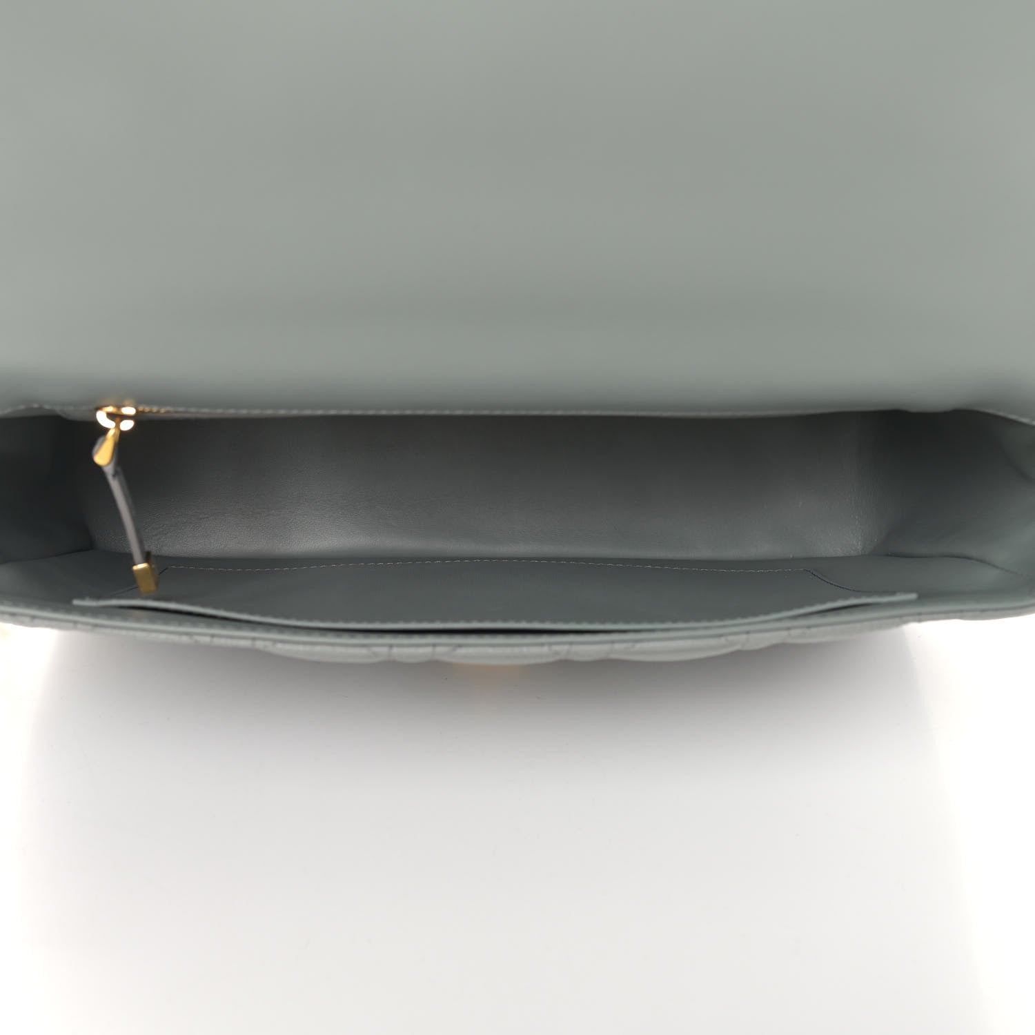 Christian Dior Lambskin Cannage Large Caro Bag Grey 5 of 9