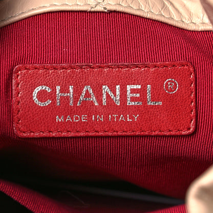 Chanel Aged Calfskin Quilted Small Gabrielle Backpack Beige Black 6 of 12