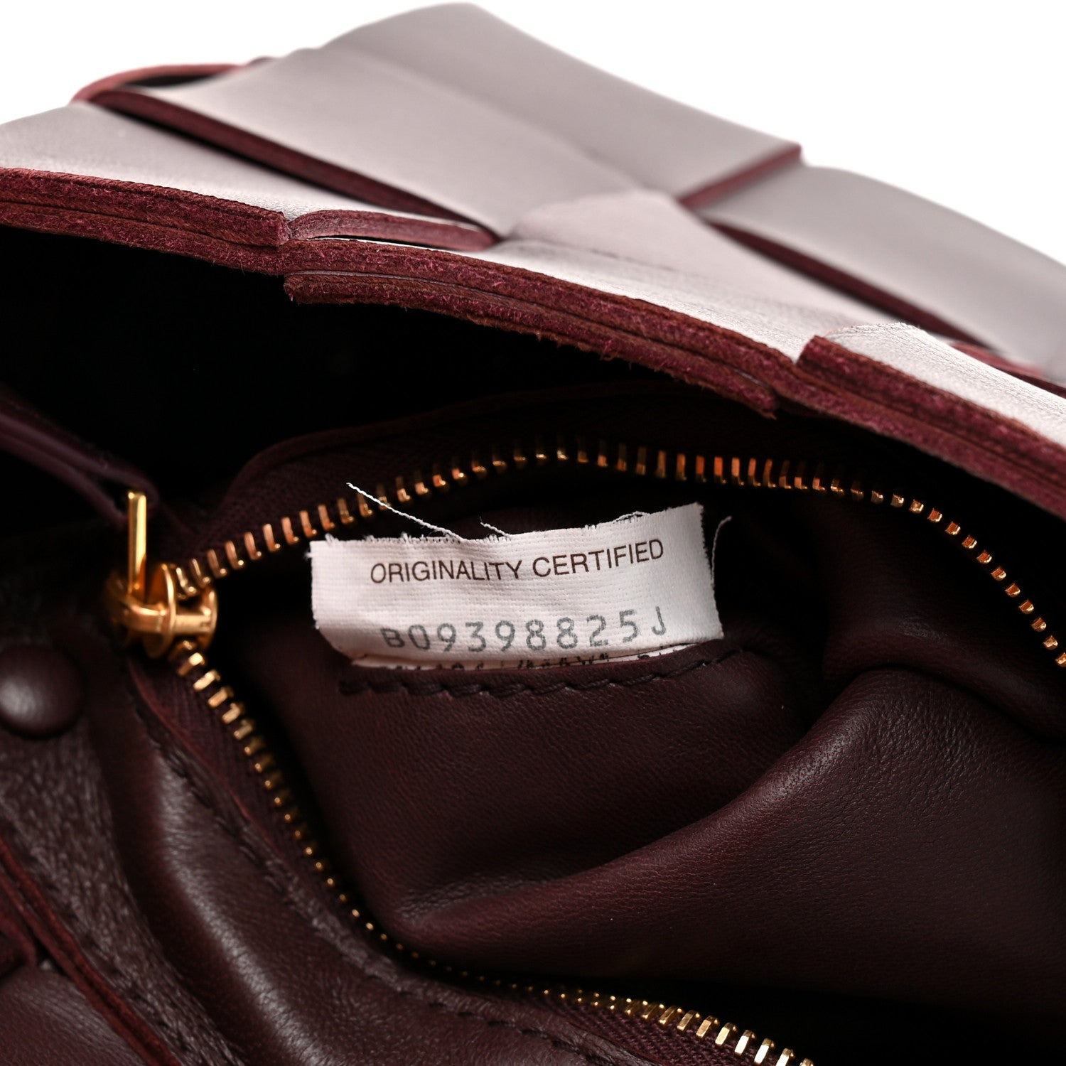 Bottega Veneta Lambskin Maxi Intrecciato Small Cassette Crossbody Bag Barolo 7 of 10