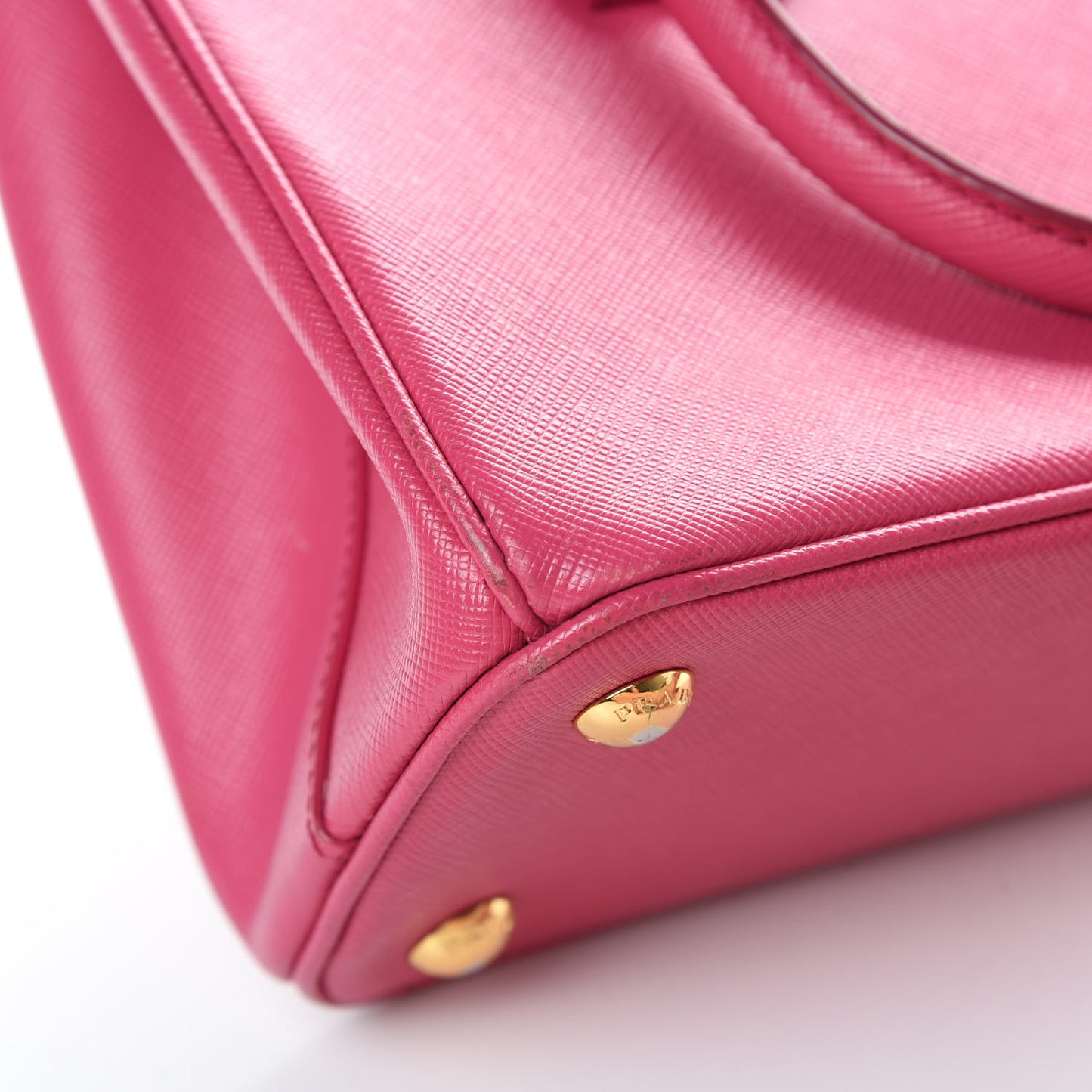 Saffiano Lux Small Galleria Double Zip Tote Fuxia