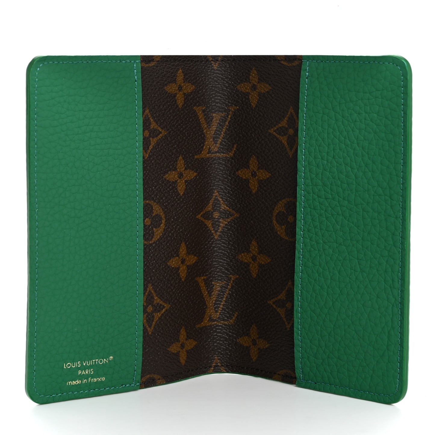 Taurillon Monogram Emily Notebook Cover PM Green