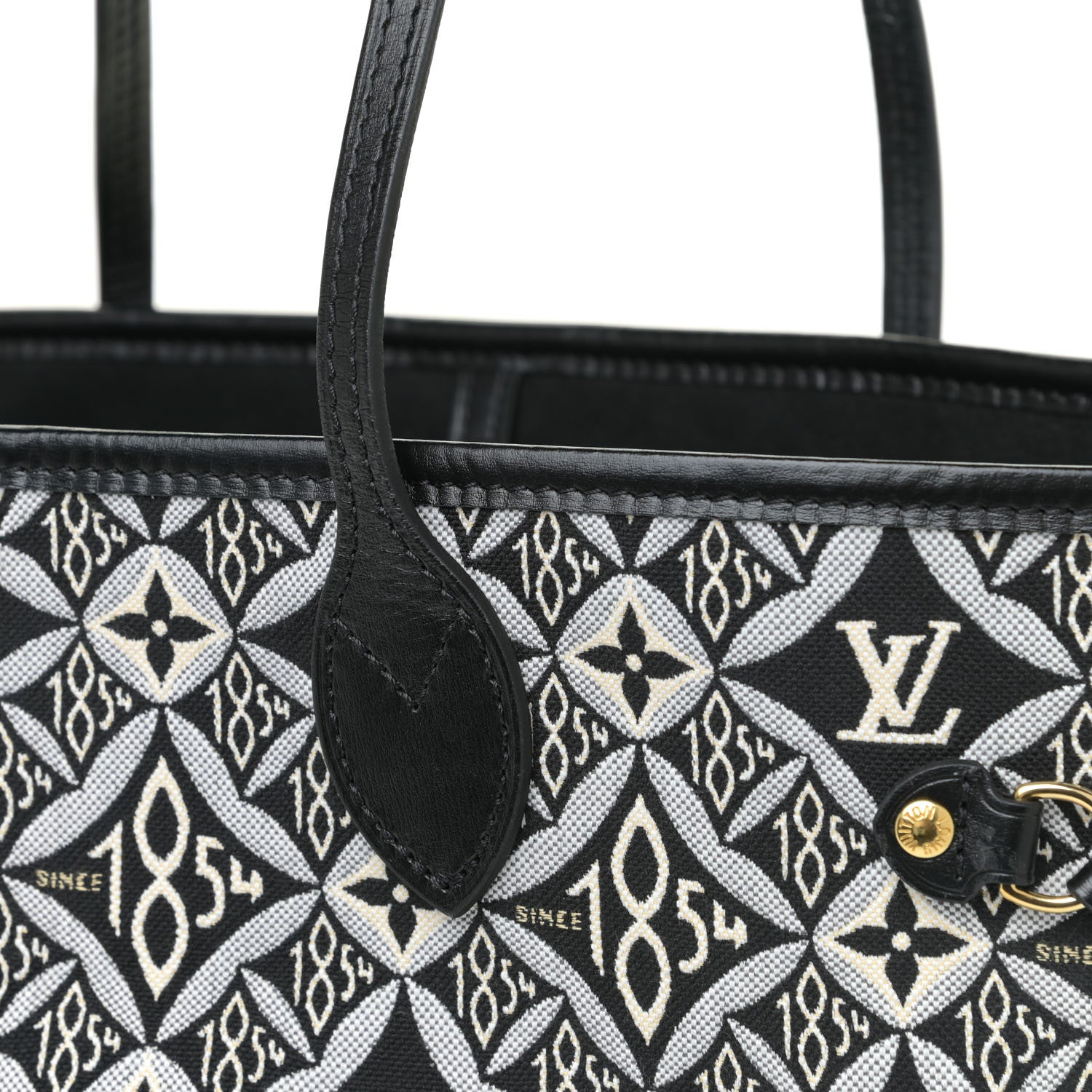 Louis Vuitton Jacquard Since 1854 Neverfull MM Grey 12 of 12
