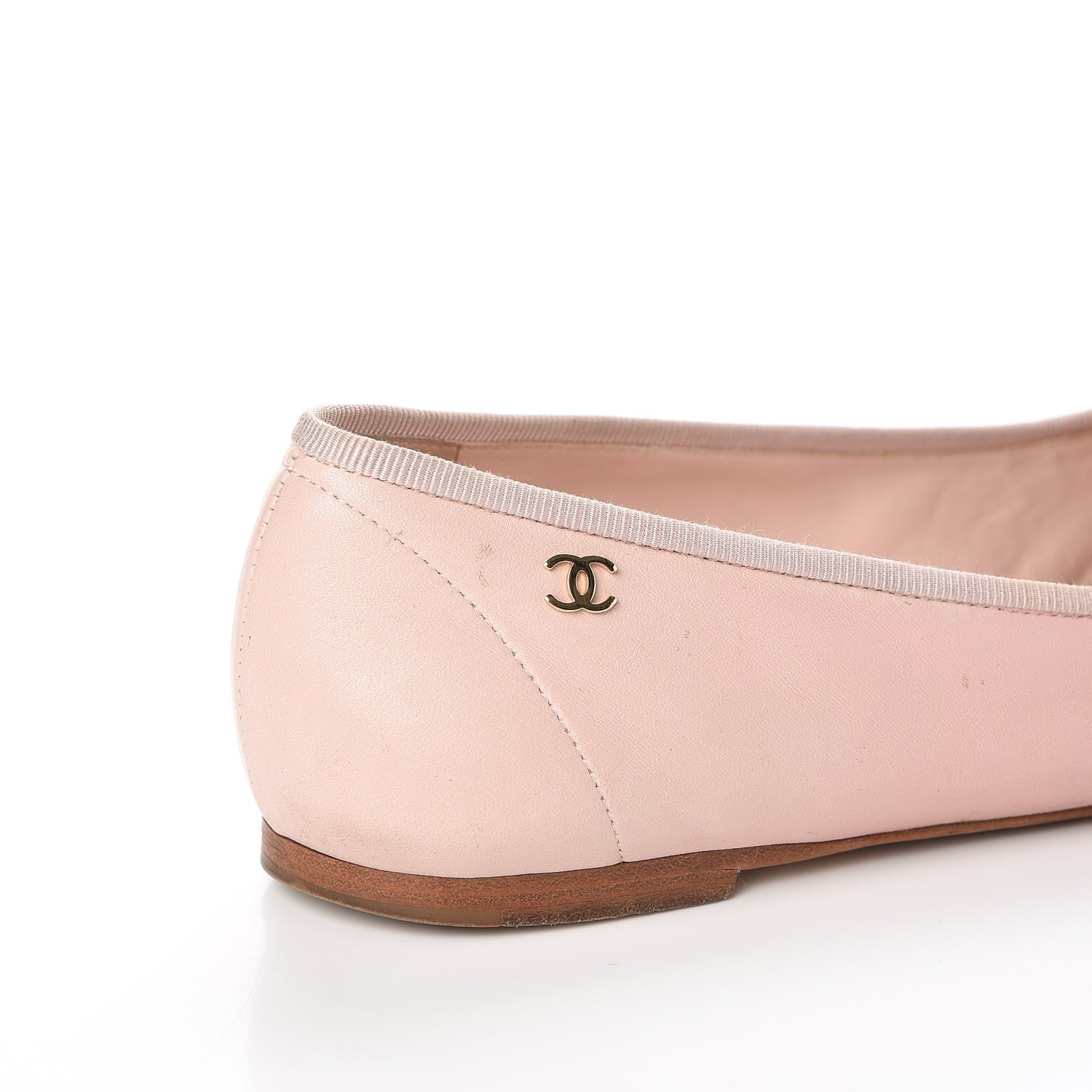 Chanel Lambskin Patent Cap Toe CC Ballerina Flats 40 Rose Clair 20 of 26