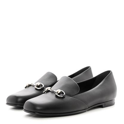 Gucci Calfskin Horsebit Loafers 36.5 Black 3 of 12