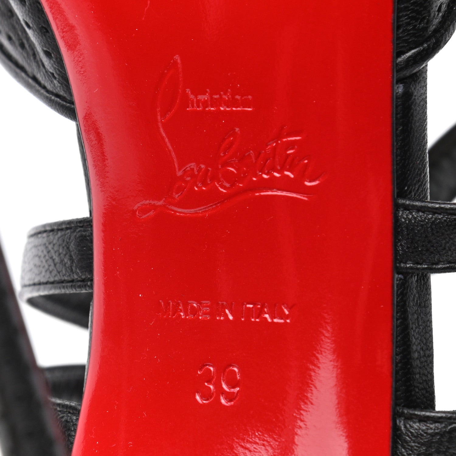 Christian Louboutin Nappa Perforated Victorilla 100 Pumps 39 Black 6 of 7