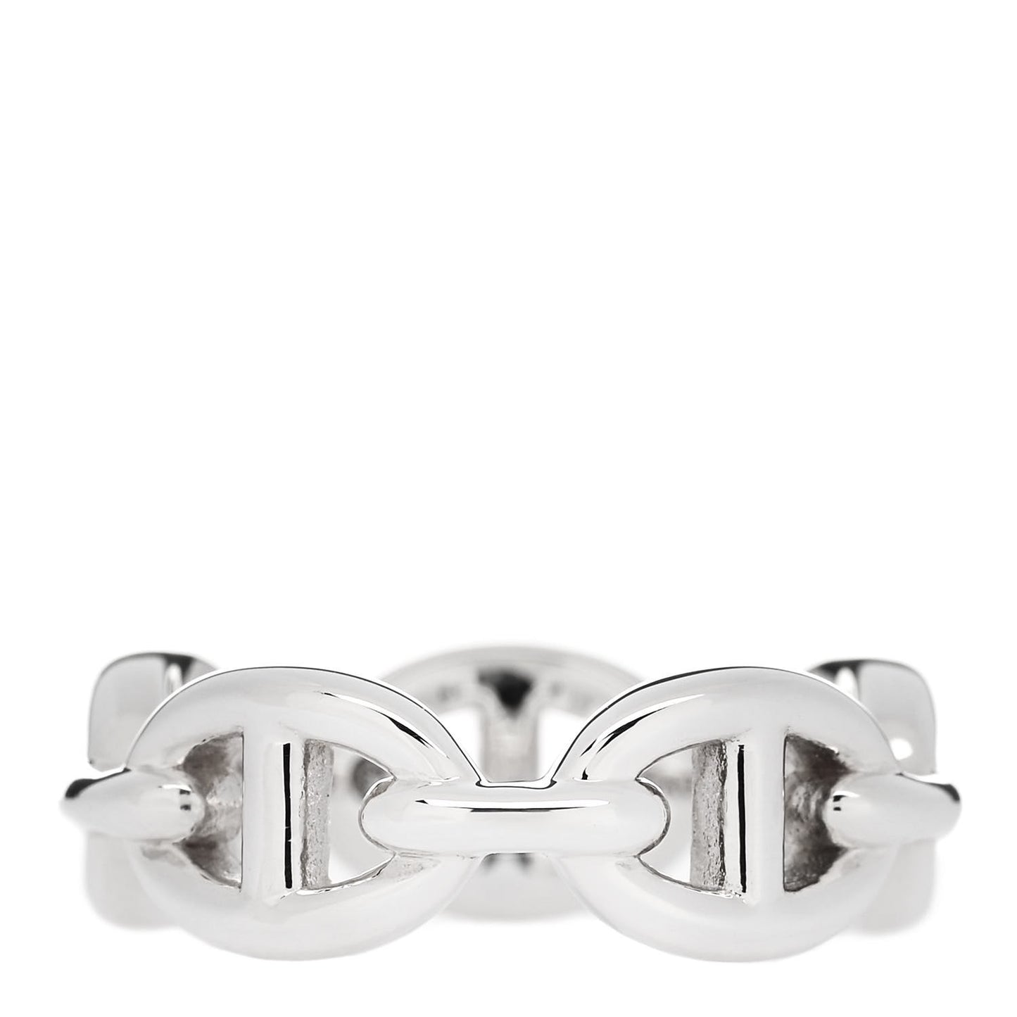 Sterling Silver PM Chaine d'Ancre Enchainee Band Ring 52 6