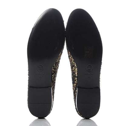 Chanel Tweed Flannel Cap Toe Ballerina Flats 39 5 of 9