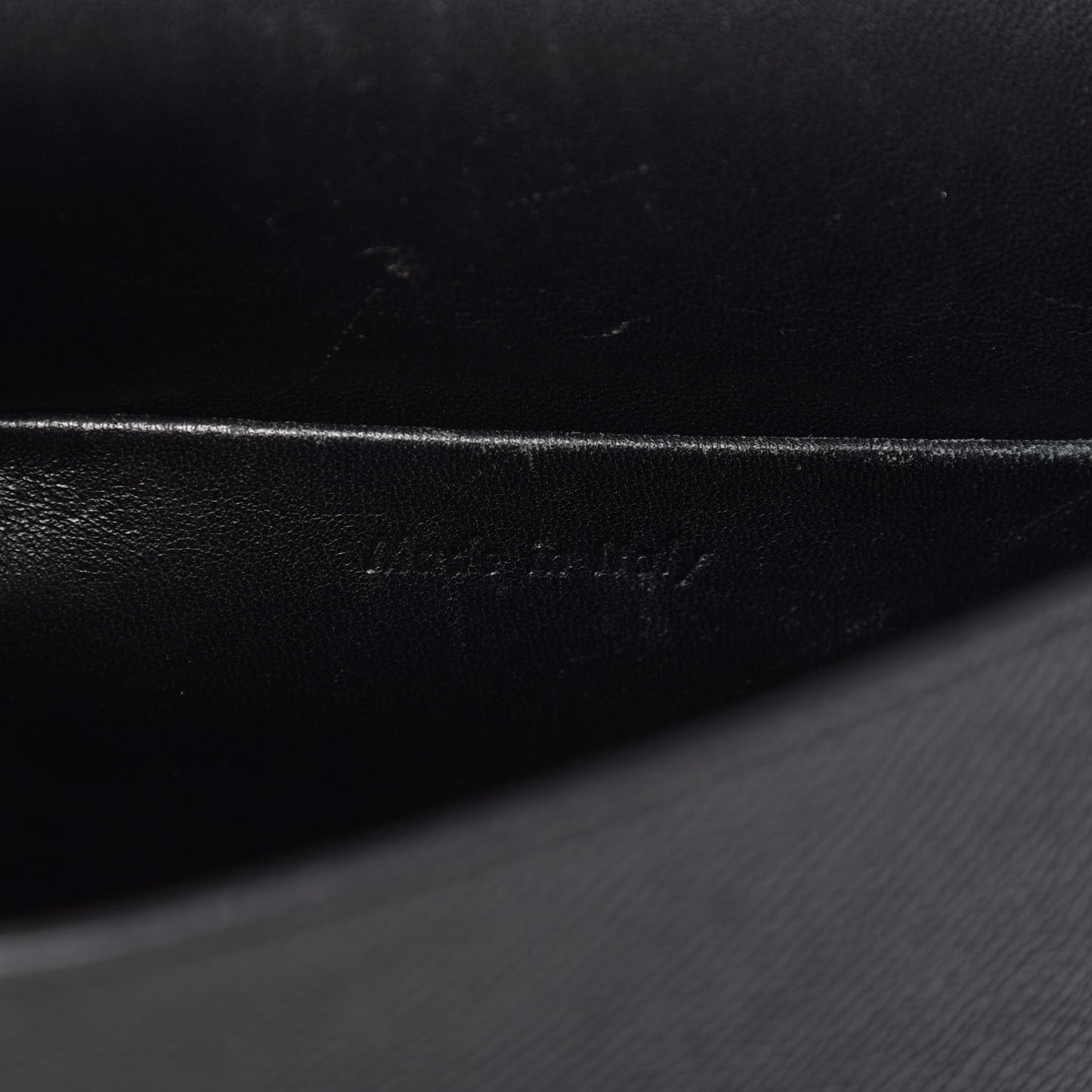 Grained Calfskin Small Trotteur Black