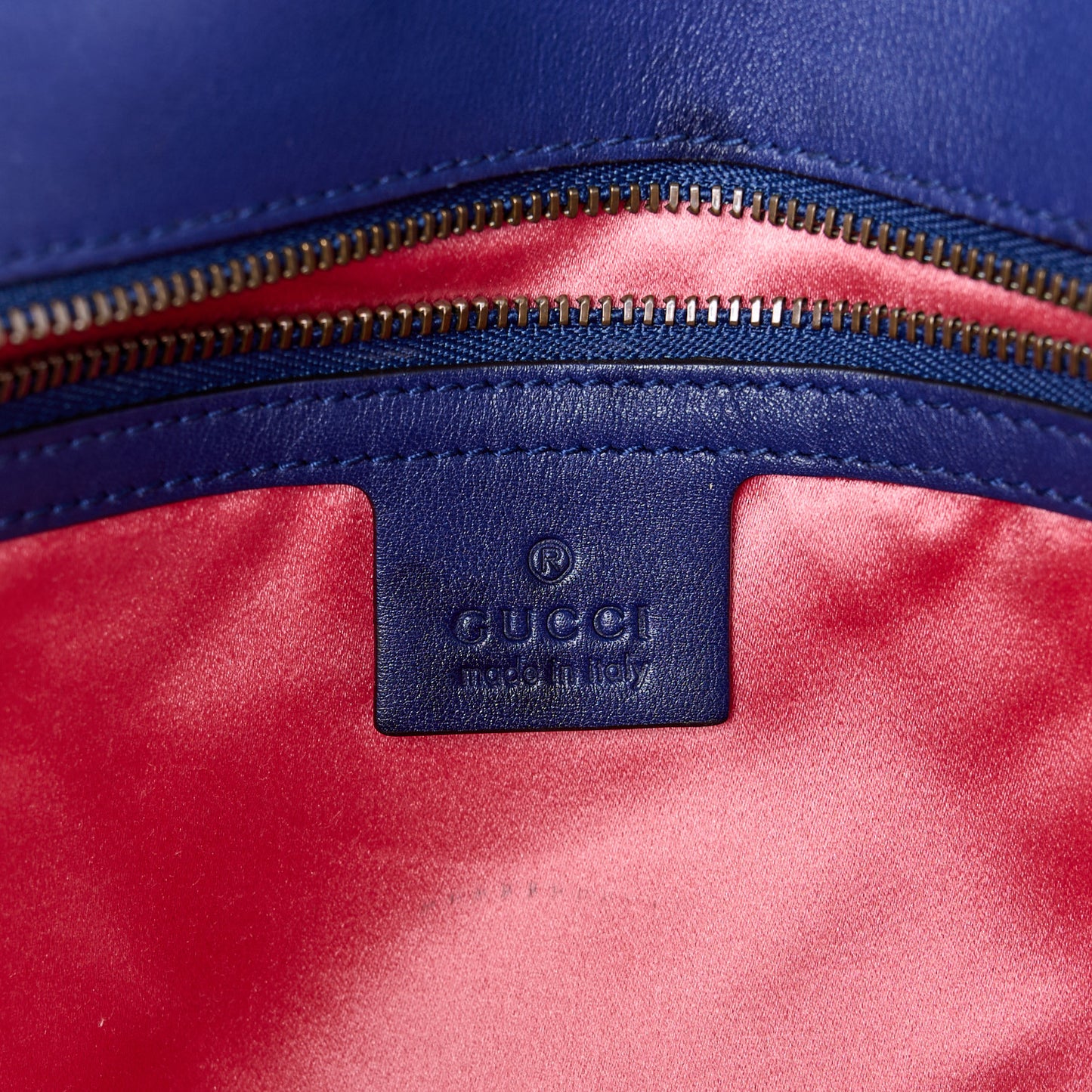 Velvet Matelasse Medium GG Marmont Shoulder Bag Cobalt Blue