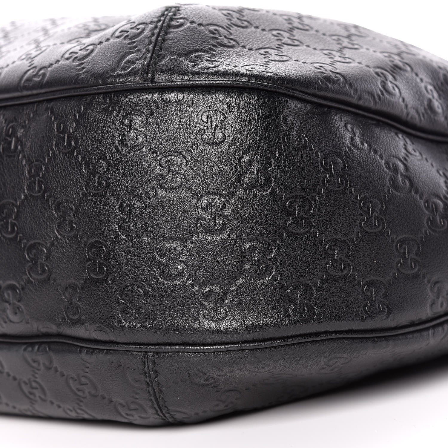Gucci Guccissima Large New Ladies Web Hobo Black 11 of 11