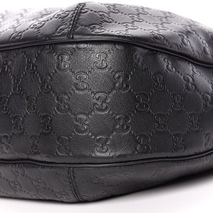 Gucci Guccissima Large New Ladies Web Hobo Black 11 of 11