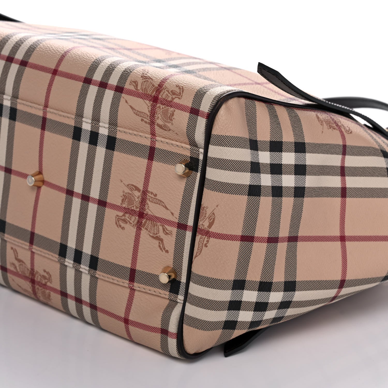 Burberry Haymarket Check Small Canterbury Tote Chocolate 8 of 10