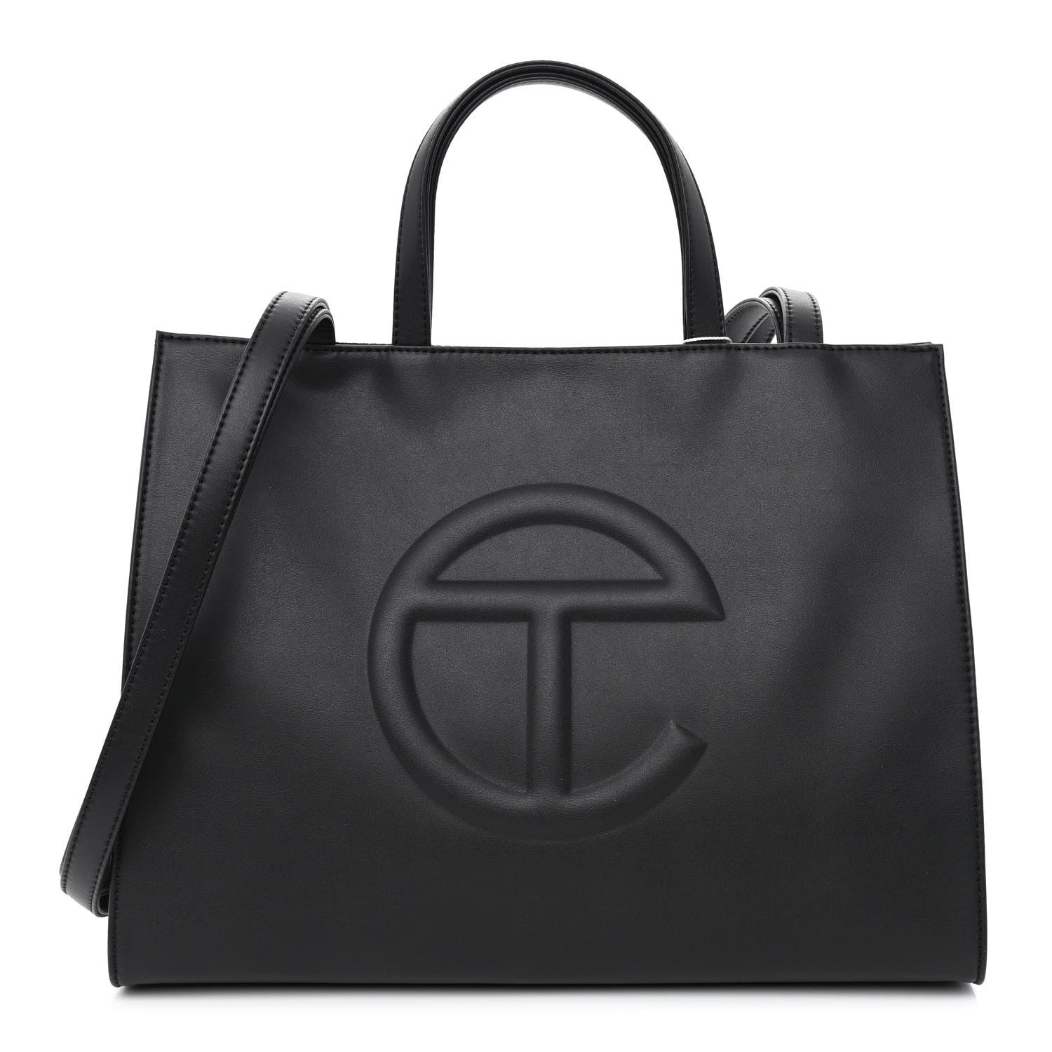 Telfar Vegan Leather Medium Shopping Bag Black 1 of 11