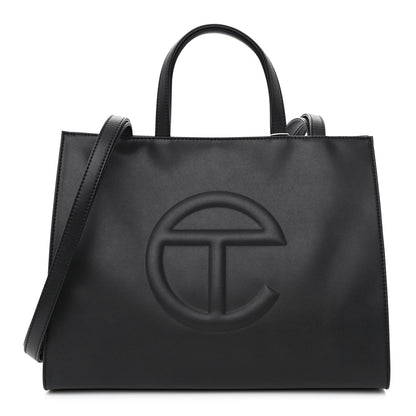Telfar Vegan Leather Medium Shopping Bag Black 1 of 11