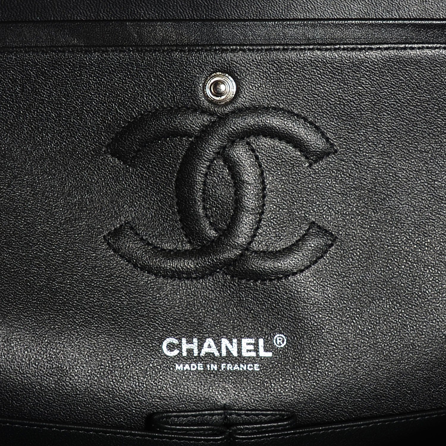 Chanel Lambskin Chevron 11.12 Medium Double Flap So Black 7 of 8