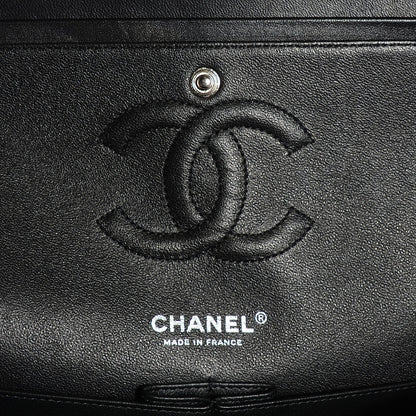 Chanel Lambskin Chevron 11.12 Medium Double Flap So Black 7 of 8