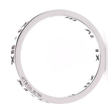 Tiffany 18K White Gold Diamond Atlas Pierced Ring 53 6.25 4 of 5