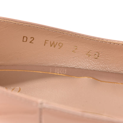 Valentino Garavani Patent Vlogo Tan-Go Ankle Strap 60mm Pumps 40 Rose Cannelle 9 of 10