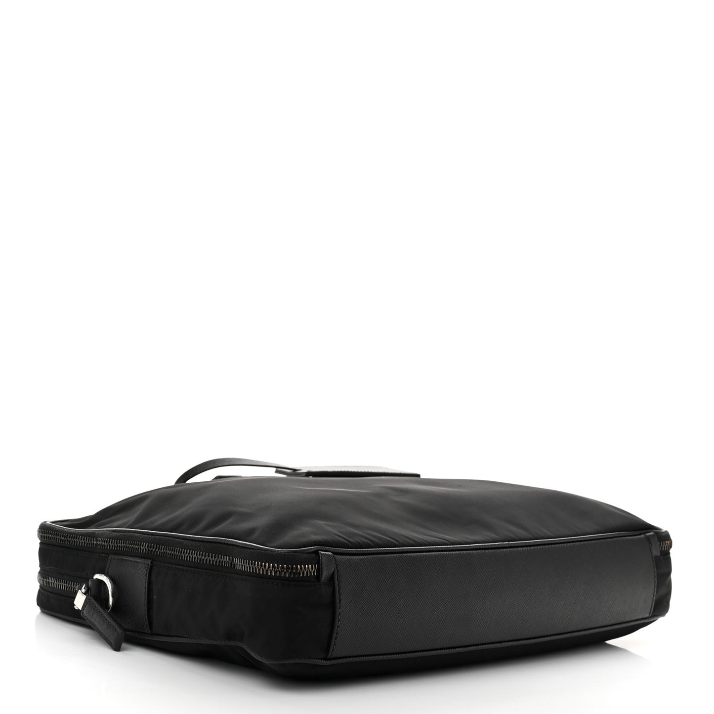 Tessuto Nylon Saffiano Briefcase Black