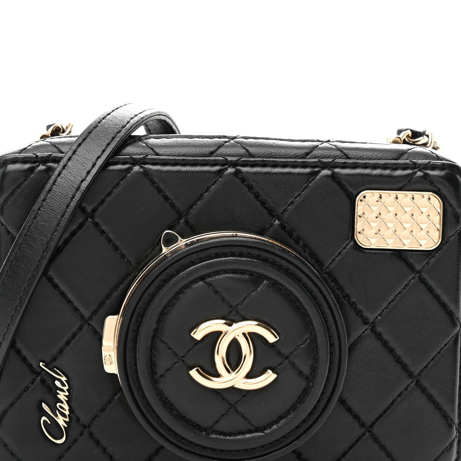 Chanel Lambskin Quilted Coco Click Bag Black 9 of 12