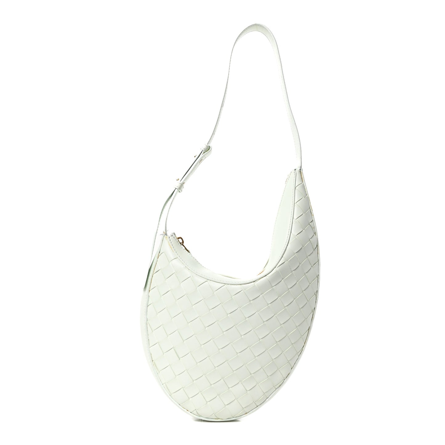 Nappa Intrecciato Small Drop Shoulder Bag Glacier