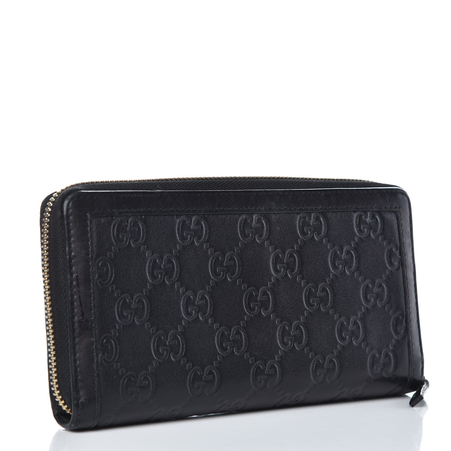 Guccissima Sukey Zip Around Wallet Black