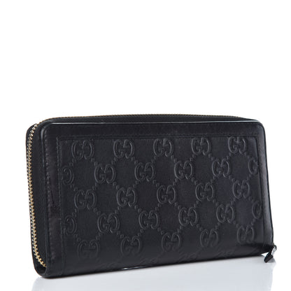 Gucci Guccissima Sukey Zip Around Wallet Black 3 of 13