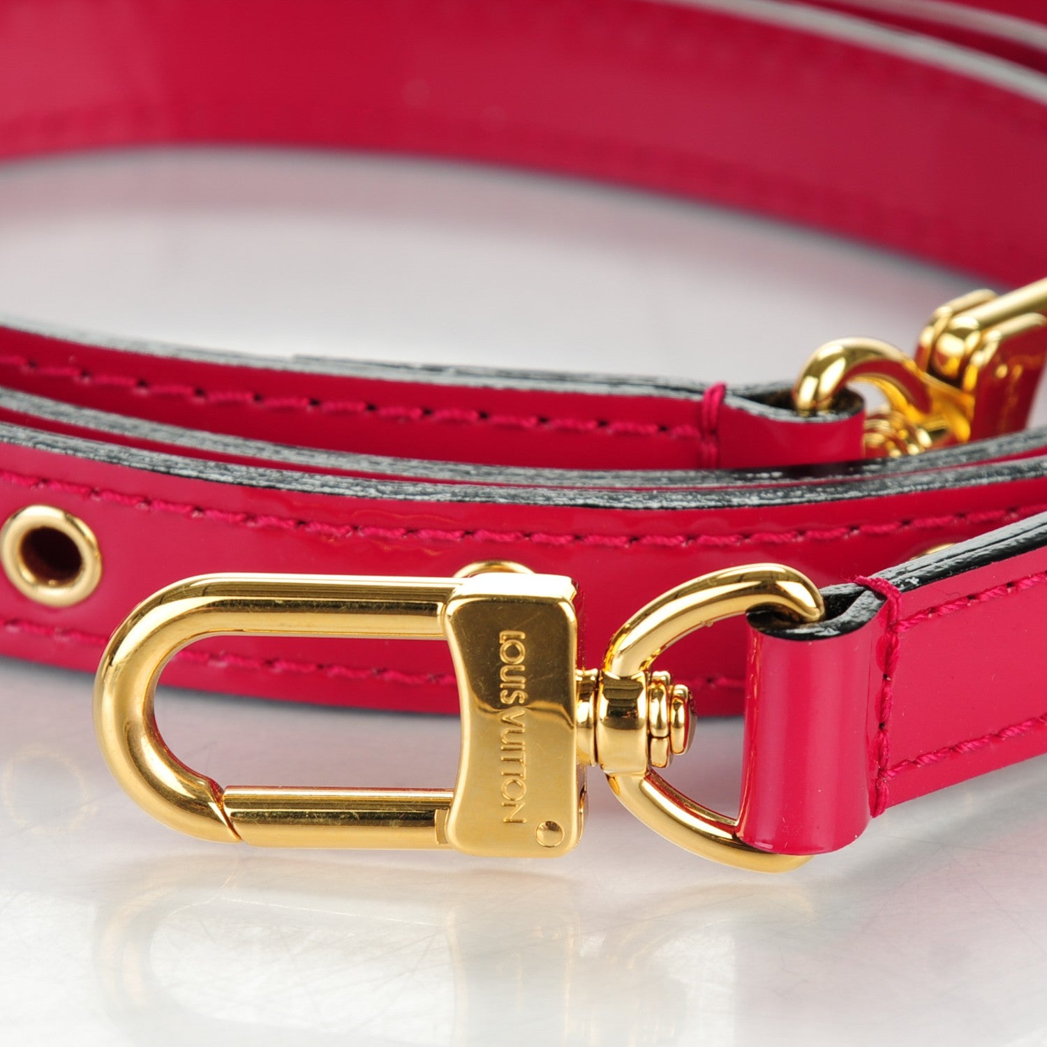 Louis Vuitton Patent 16mm Adjustable Shoulder Strap Rose Indien 3 of 4