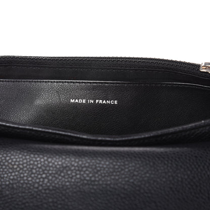 Chanel Caviar Half Moon Wallet On Chain WOC Black 7 of 14