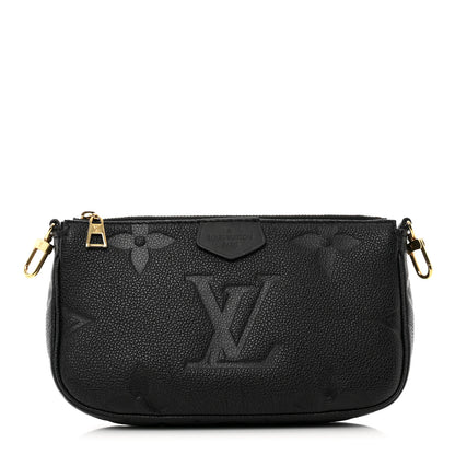 Louis Vuitton Empreinte Monogram Giant Multi Pochette Accessories Mini Pochette Black 1 of 6