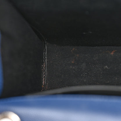Saint Laurent Grain De Poudre Textured Mixed Matelasse Triquilt Medium Monogram Satchel Denim 15 of 20